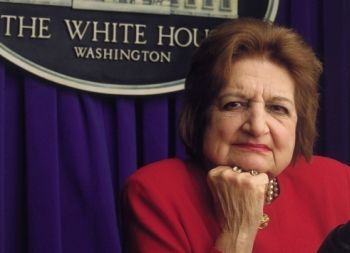 Helen Thomas photo at the White House